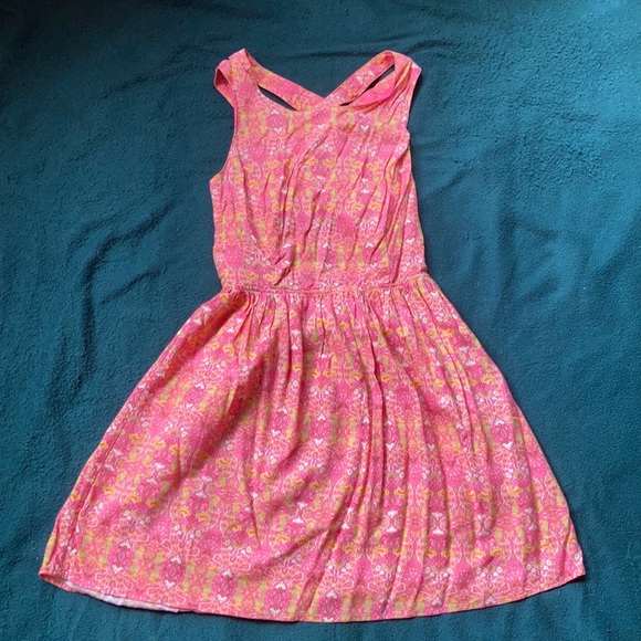 Criss Cross Back Summer Dress - Picture 4 of 6